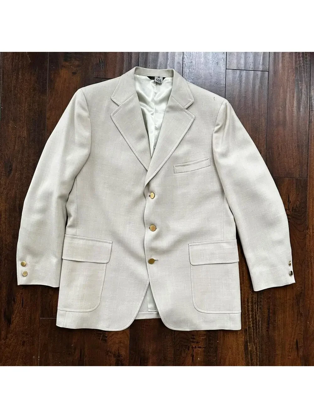 VTG Union Sport Coat Mens 42 Johnson Blazer Button Cricketer 70s 1970s Tan